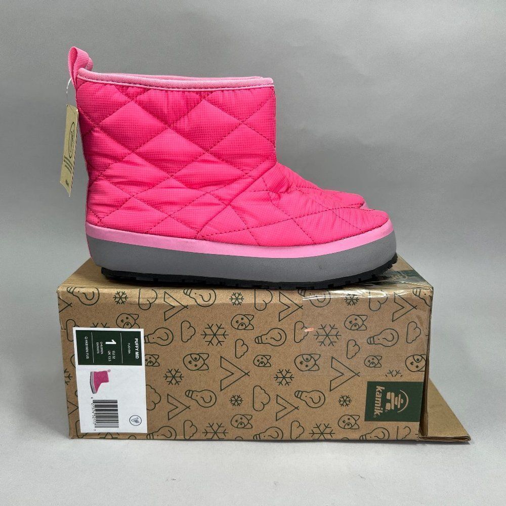 Kamik‎ Girl's Puffy Mid Slippers